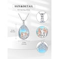 thumbnail image 4 of Dorunmo Daughter Necklace from Dad 925 Sterling Silver Father Daughter Necklace Moonstone Mother's Day Jewelry for Women, 4 of 10