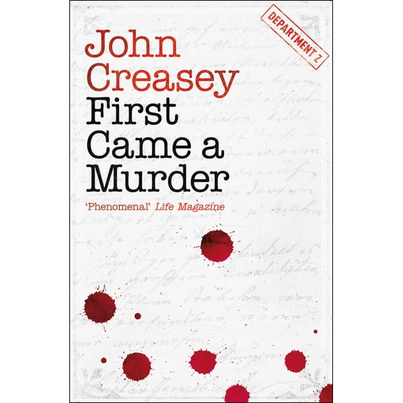 Department Z First Came a Murder, (Paperback)