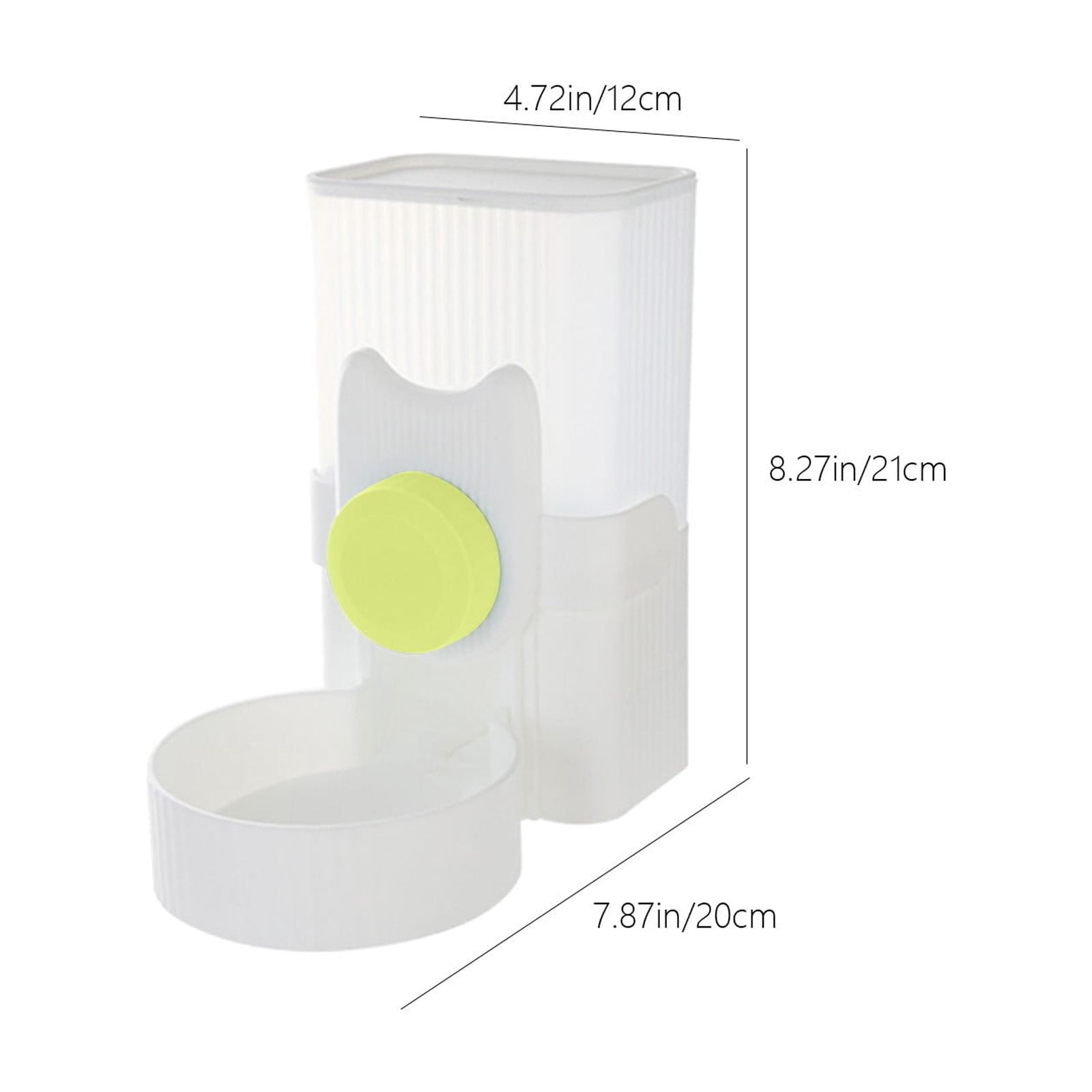 Hanging Pet Feeder for Cage, Automatic Dog Cat Food Dispenser Wall Mounted Feeding Station, Adjustable Height Pet Food Bowl with Large Capacity Easy Clean for Small Pets