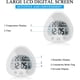 thumbnail image 4 of Reloj digital para baño Temporizador de ducha resistente al agua Temporizador LCD ℃/℉ Temperatura Humedad Temporizador de cocina con soporte para orificio de ventosa Sincero Electrónica, 4 of 5
