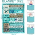 thumbnail image 7 of Yibo Birthday Gifts Blanket Flannel Soft and Comfortable Anti-static Bed Sofa Blanket, 7 of 7