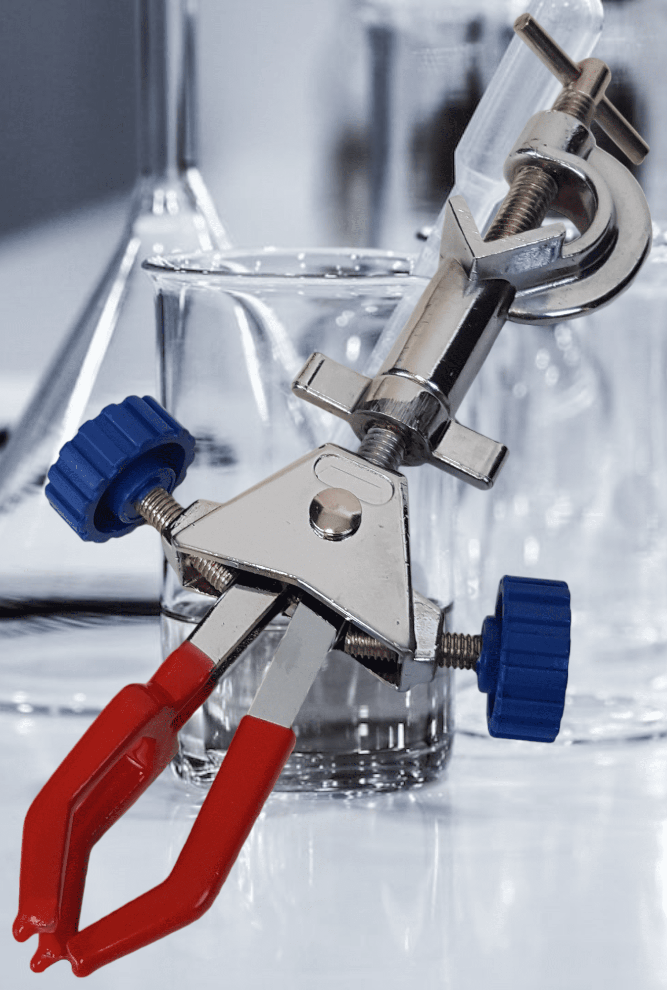Clamp - Universal Clamp, Three Prongs with Coated Jaws.  Pack of 10 Clamps.