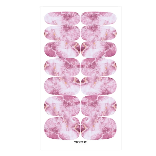 Soidarity Calcomanías para decoración de uñas para niñas, parche envolvente completo autoadhesivo, resistente al agua, hermosa aplicación impresa, Kit Arte de uñas Tipo 1 Soidarity CE012405-01B