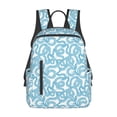 thumbnail image 1 of Fotbe Blue Snake Mochila Ligera para Hombres y Mujeres - Duradera y Resistente al Agua, Ideal para Escuela, Trabajo, Viajes y Uso Diario, 1 of 7