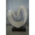thumbnail image 6 of Nifao Modern Art White Love Statue Made of Resin – Modern Home Decor Sculpture, 19"L x 6"W x 22"H, 6 of 10