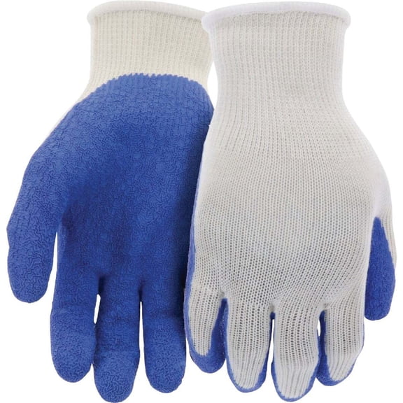 Do it Best Tools Grip Latex Coated Work Glove - Blue - Pair, Large
