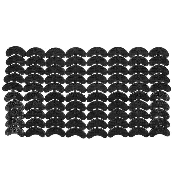 Minkissy Shoe Bottom Pads Black Rubber Nonslip Heel Protectors for Shoes Durable Anti-Slip 40Pairs