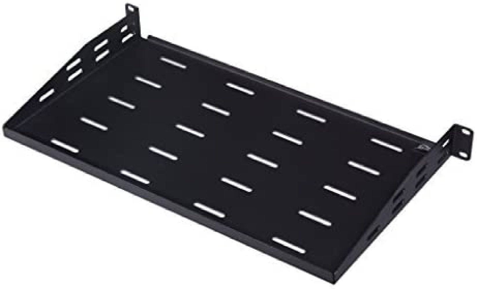 JuIShareE 1U Universal Vented Rack Mount Server Shelf for 19 Inch
