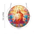 thumbnail image 2 of Jesus Christ Stained Glass Puzzle Suncatcher, 83-Piece DIY Acrylic Religious Sun Catcher, Christian Window Hanging Decor Gift, 2 of 6