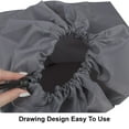 thumbnail image 2 of 2 Pack of Extra Large Heavy Duty Washable and Reusable Unisex Solid Color Drawstring Laundry Bags for Storing Dirty Clothes at Home, College Dorm, Gym and Travel in Gray, 2 of 4