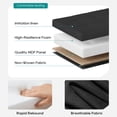 thumbnail image 3 of FDW 30 Inches Folding Storage Ottoman Bench, End of Bed Foot Rest Stools Ottoman Storage Chest, Holds up to 660 lb, for Entryway, Living Room, Bedroom, Black, 3 of 7