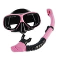 thumbnail image 3 of Conjunto de snorkel Equipo de snorkel para adultos Gafas profesionales Gafas de buceo Máscara de natación para buceo, natación, Rosa, 3 of 9