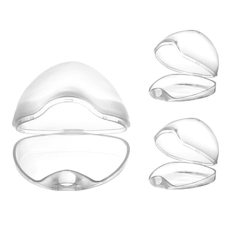 PNYESDNQT Pacifier Case, Pacifier Holder, Pacifier Box for Travel, BPA Free, Transparent, 3 Pack