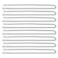 thumbnail image 1 of 8 Pcs 1.2m Aluminum Curb Chain Rustproof Twisted Links Oval Buckle Bag Chain For DIY Jewelry Making Silver Black, 1 of 14