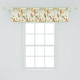 thumbnail image 2 of Ambesonne Cartoon Valance Pack of 2, Bear Fox and Bunny, 54"X12", Multicolor, 2 of 4