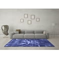 thumbnail image 3 of Ahgly Company Indoor Rectangle Abstract Blue Modern Area Rugs, 2' x 3', 3 of 4