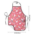 thumbnail image 4 of Fuzoiu Yoga Unicorn Print Waterproof Apron, Kitchen Apron for Women Men Chef, Apron for Christmas Dinner Party Cooking Baking Crafting House Cleaning Kitchen, 4 of 7