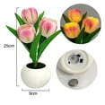 thumbnail image 2 of Table Lamp LED Tulip Lamp Artificial Flower Night Light Fake Flower Bouquet, 2 of 6