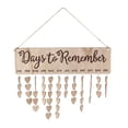 thumbnail image 6 of Raindrops 3 Sets  of Reusable Novel Countdown Pendant Practical DIY Decoration (Wood), 6 of 8