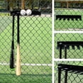 thumbnail image 4 of Baseball Bat Rack Display for Storage Holder Hanging Organizer Baseball Wall Mount Fence Hanger, 4 of 7