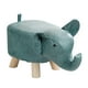 thumbnail image 4 of Taburete otomano, reposapiés de animales, lindo almacenamiento portátil de dibujos animados, taburete de madera para , taburete de té de sofá azul Soledad Escabel, 4 of 10