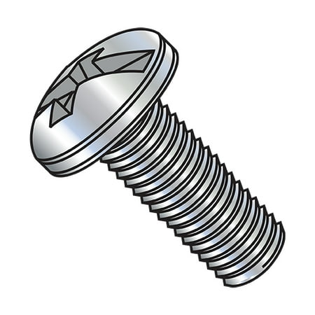 

6-32X2 Combination (Phil/Slotted) Pan Head Machine Screw Fully Threaded Zinc (Pack Qty 3 000) BC-0632MCP