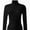Black, variant on Women's Turtleneck Long Sleeve Shirts Slim Fitted Lightweight Base Layer Casual Tops