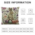 thumbnail image 5 of Nawypu  Easter Bunny Throw Pillow Covers Hello Spring Outdoor Pillow Covers for Farmhouse Easter Rabbit Eggs Home Decor, 5 of 5