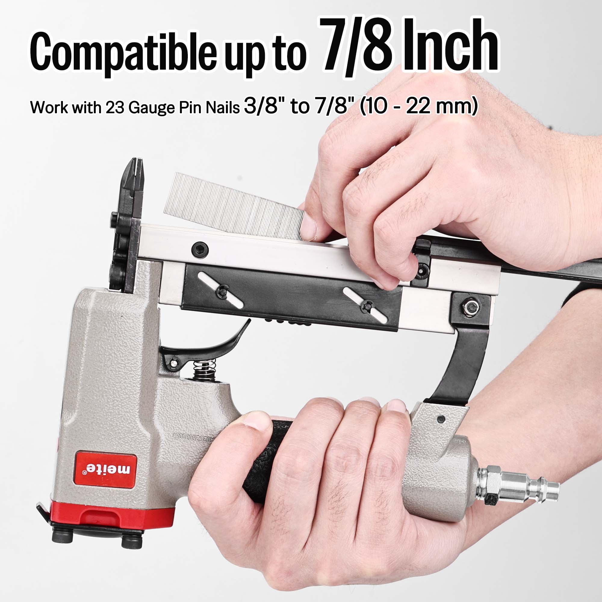 MEITE P622C Pneumatic Micro Headless Pin Nailer 23 Gauge 3/8" to 7/8" Length