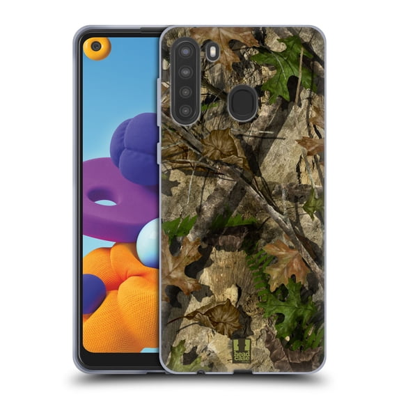 Head Case Designs Camouflage Hunting Oak Turkey Hunt Soft Gel Case Compatible with Samsung Galaxy A21 (2020)