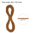 thumbnail image 2 of Uxcell Elastic Cord Heavy Stretch String Rope for Crafting DIY Sewing Hook Straps Camping Tie Down Strap Dark Yellow 2.5mm x 90m, 2 of 5