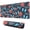 Pioneer Flower Floral, variant on Long Mouse Pads for Desk,Pioneer Flower Floral Print Pattern Desk Mats on Top Of Desks, Desk Mouse Pad Extra Large with 3mm Non-Slip Base and Stitched Edge for Gaming,Office,Work,Home 31.5"x11.8"