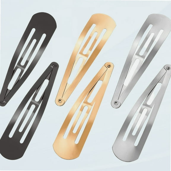 30 Pieces 4 Inch Snap Hair Clips Metal Hair Clips for Women Snap Barrettes for Thin Hair Large Hair Clip No Slip Hair Pins Girls Women Hair Accessories
