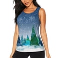 thumbnail image 2 of Haiem Christmas Trees Workout Tank Tops for Women, Athletic Sports Slim-Fit Tank Tops, Compression Sleeveless Dry Fit Shirts,Athletic Shirt-Small, 2 of 9