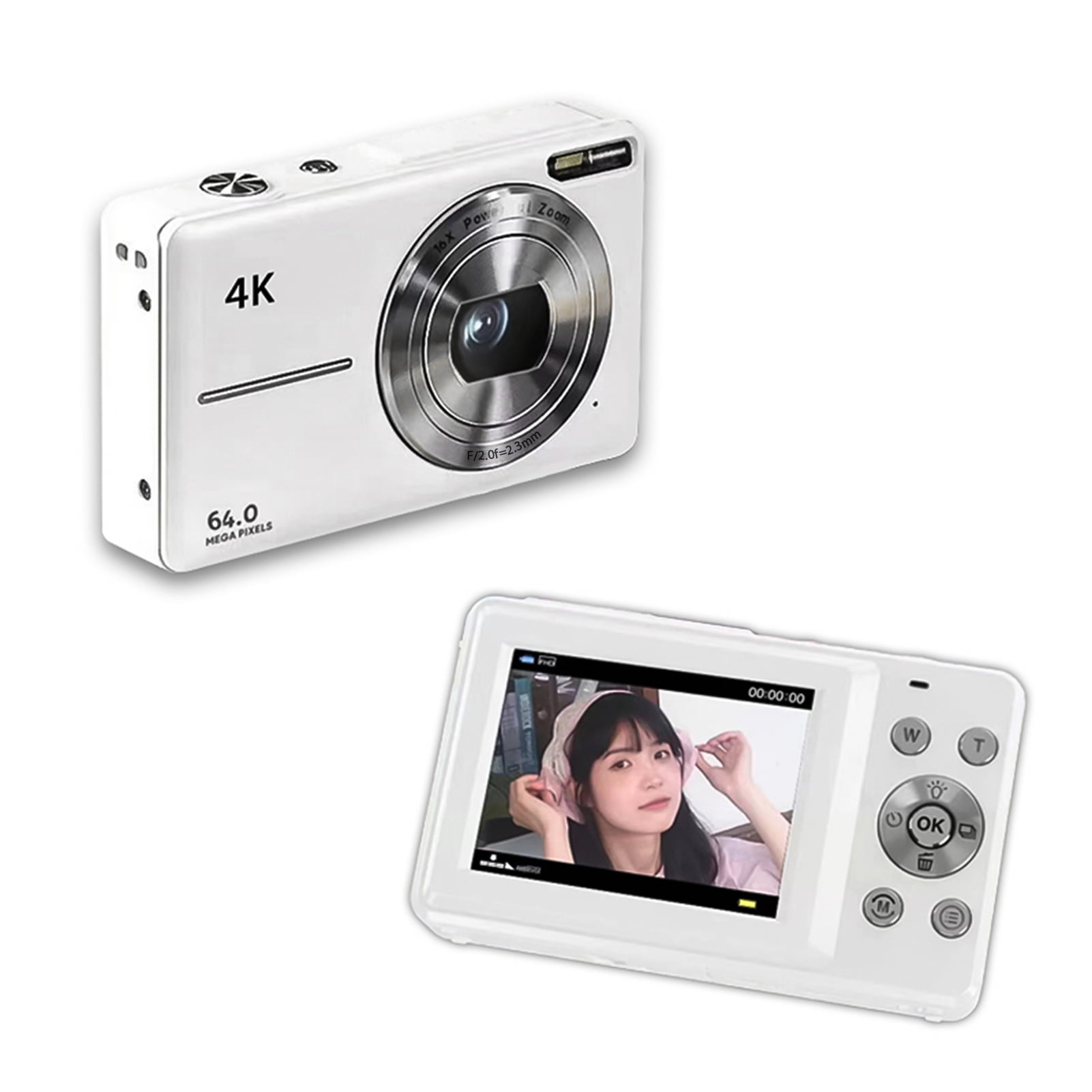 LCD Camera ホワイト Amazon.com : Digital Camera, Jukanur Upgraded Camera for Kids with