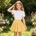 thumbnail image 6 of ATOGUTA Tennis Skirts for Girls Hot Pink A Line Skirt with Built-in Shorts Athletic School Uniform Skirts for Teen 5T-16, 6 of 7