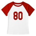 thumbnail image 3 of EYNMVR Women Short Sleeve Crop Tops Y2k Number Graphic Baby Tees Summer Girls Crewneck Slim Fit T-Shirts, 3 of 3