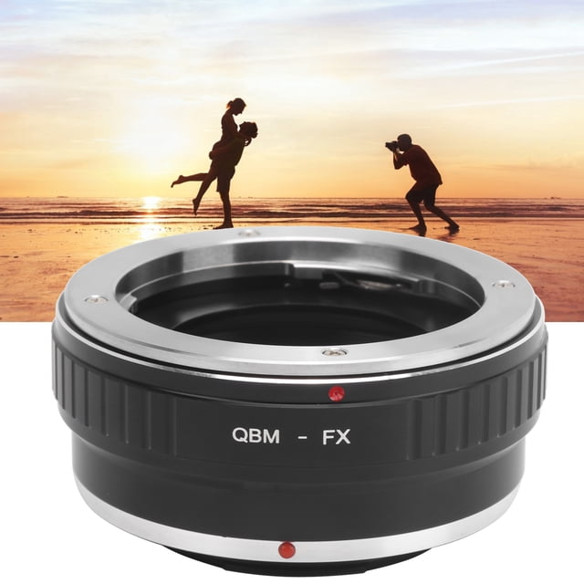 Lens Adapter, Aluminium Alloy Lens Adapter Simple Installation Sturdy Anodized Closely Combined Manual For Rollei QBM Mount Fit For Fuji FX Mount Camera