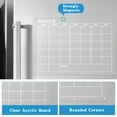 MoKo Acrylic Dry Erase Board Monthly Calendar for Refrigerator