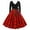 Red, variant on Patlollav Womens Retro Print Polka-Dot Long-Sleeve Casual Bow Tie Stitching Large Swing Dress