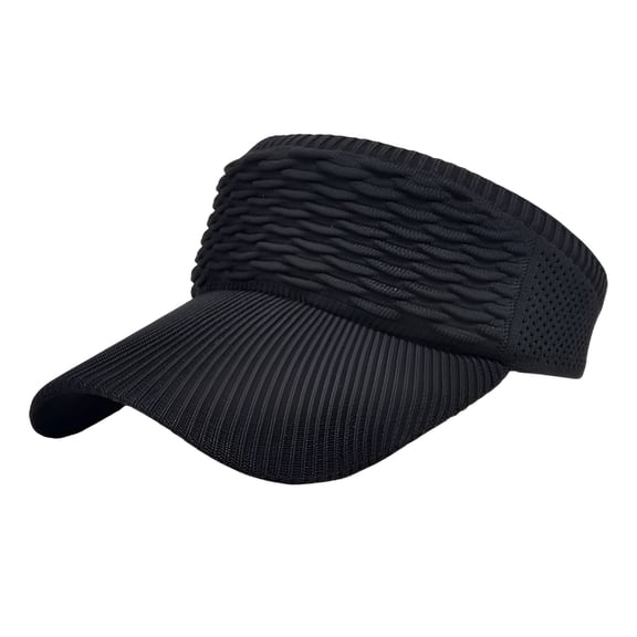 TELOLY Women Sun Visor Hat Knitted Hats Elastic Sports Hat Empty Top Quick Drying Hat