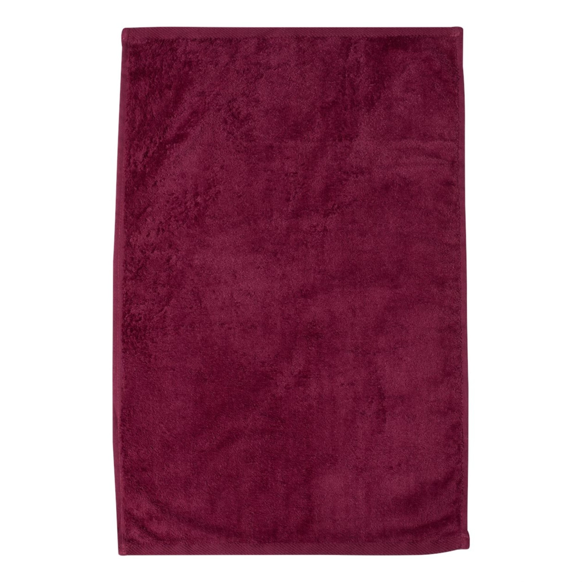 Deluxe Hemmed Hand Towel One Size / Maroon