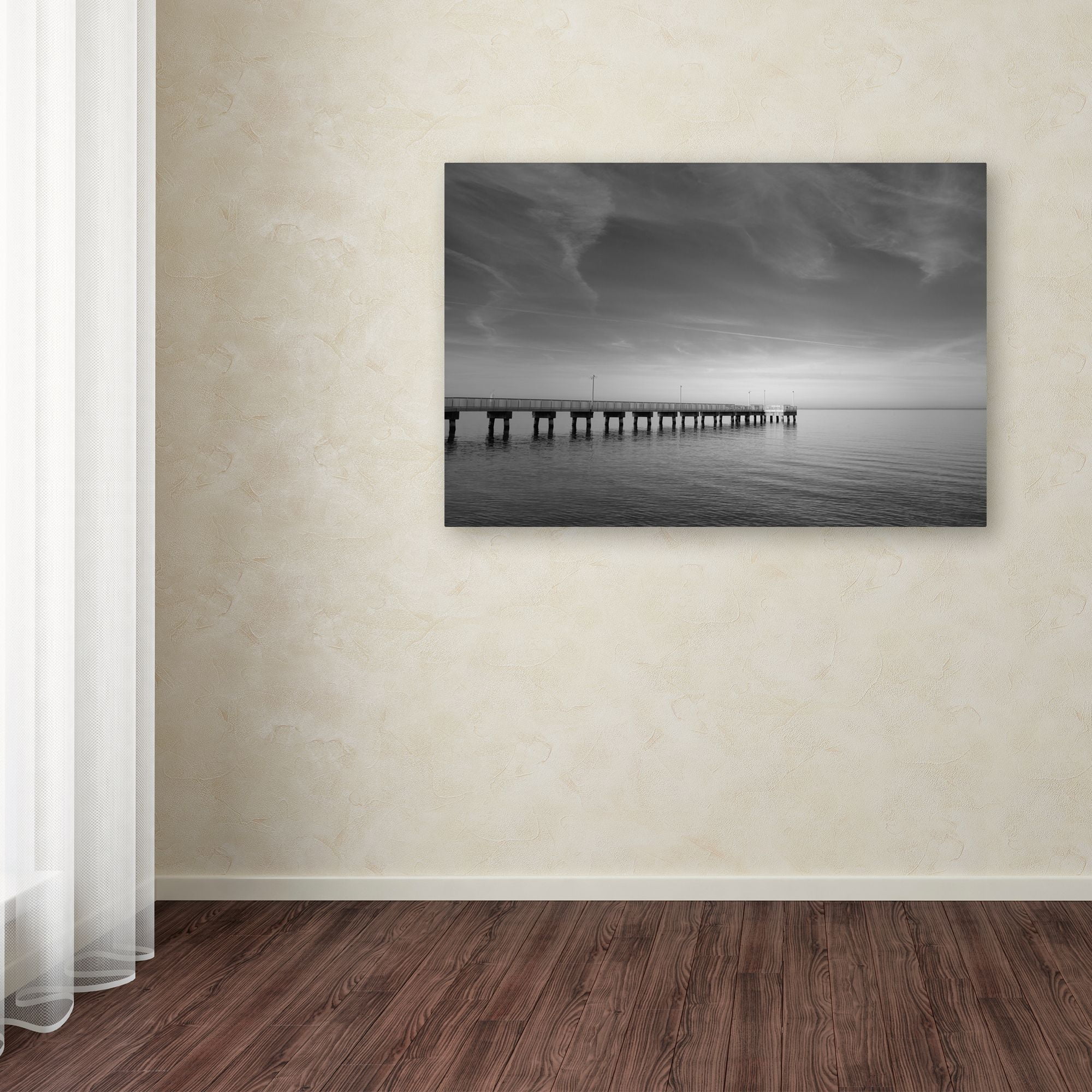Trademark Fine Art 'End of the Pier' Canvas Art by PIPA Fine Art
