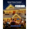 thumbnail image 4 of Nexillumi Permanent Outdoor Lights for House, 100ft Smart RGBIC Outside Lights with 72 Scene Modes, IP67 Waterproof Eaves Lights for Christmas All Holiday Decorations, Work with Alexa, Google, 4 of 8