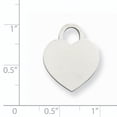 thumbnail image 2 of 14K White Gold Large Engravable Heart, 2 of 2