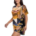 thumbnail image 2 of Lsque Sml Jeffy Women's Short-Sleeved Pajama Set - 2 Piece Soft and Lightweight Sleepwear Set-Small, 2 of 9