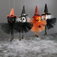 thumbnail image 2 of Gaecuw Indoor Halloween Decor, Halloween Decorations Hanging Gnome OrnamentsPlus GhostWitchBlackCat, Decoracion De Halloween for Halloween Decoration Indoor Outdoor(Colorful, Wood), 2 of 5