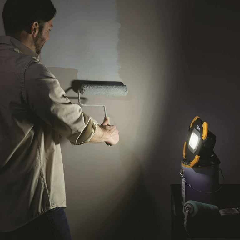Hyper Tough 5000 Lumen Rechargeable LED Work Light,Yellow Black