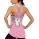 thumbnail image 3 of Camisetas sin mangas de entrenamiento para mujer, sin mangas, para yoga, para mujer, de malla, con espalda cruzada, sin mangas Vhermosa Playeras, Blusas y Tops, 3 of 3