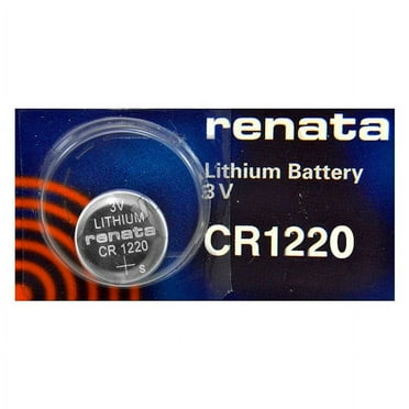 Renata CR1220 3V Lithium Coin Battery - 2 Pack + 30% Off!